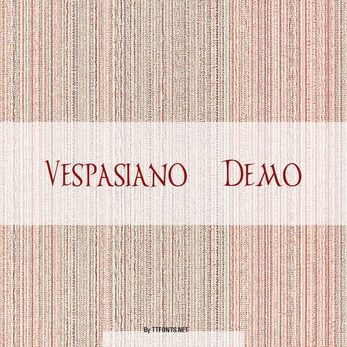 Vespasiano Demo example
